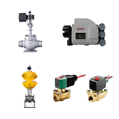 Valvole di controllo pneumatiche cinesi di alta qualità con posizionatore di valvola intelligente koso KGP5000 e valvole solenoidi ASCO