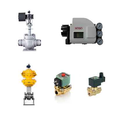 Valvole di controllo pneumatiche cinesi di alta qualità con posizionatore di valvola intelligente koso KGP5000 e valvole solenoidi ASCO