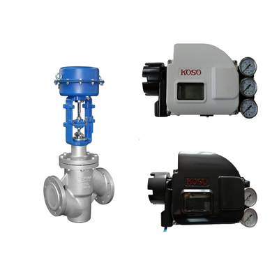 Valvole di controllo pneumatiche cinesi di alta qualità con posizionatore di valvola intelligente koso KGP5000 e valvole solenoidi ASCO