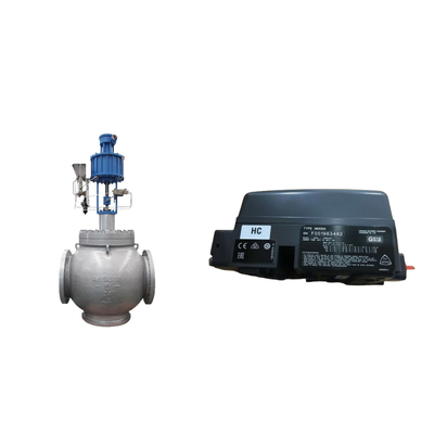 Valvola di controllo con Fisher 3800 come posizionatore e valvole solenoidi ASCO serie 210