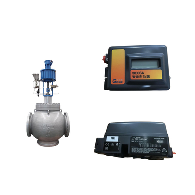 Valvola di controllo con Fisher 3800 come posizionatore e valvole solenoidi ASCO serie 210