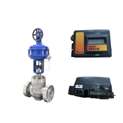 Valvola di controllo con Fisher 3800 come posizionatore e valvole solenoidi ASCO serie 210