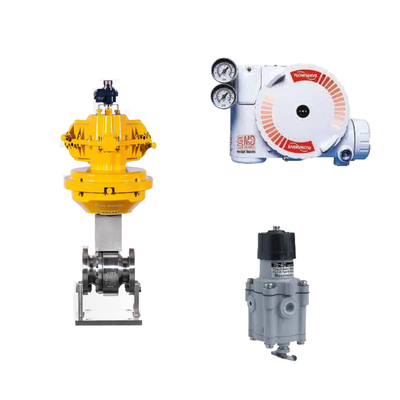 Valvola di controllo cinese con posizionatore HART digitale Flowserve Logix 3200MD e regolatore di filtro Masoneilan 78-40
