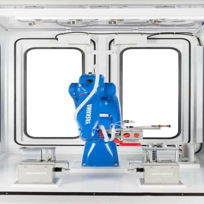6 assi di selezione e posizionamento del braccio robotico Yaskawa GP8 con CNGBS Robot Gripper per robot di movimentazione dei materiali