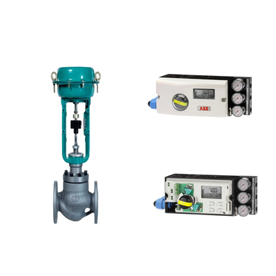 Valvola di controllo pneumatico con posizionatore ABB TZIDC-200 ed EMERSON ASCO210 Valvole solenoidi a due vie