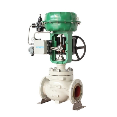 Valvola di controllo di marca cinese con attuatore pneumatico e posizionatore di valvola digitale SMC IP8000/8100 e fisher 67CFR regula