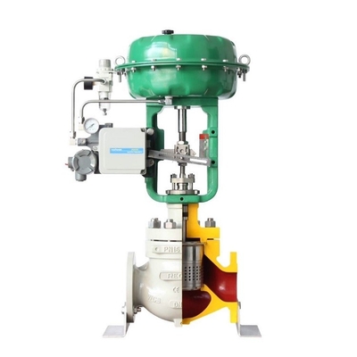 Valvola di controllo di marca cinese con attuatore pneumatico e posizionatore di valvola digitale SMC IP8000/8100 e fisher 67CFR regula