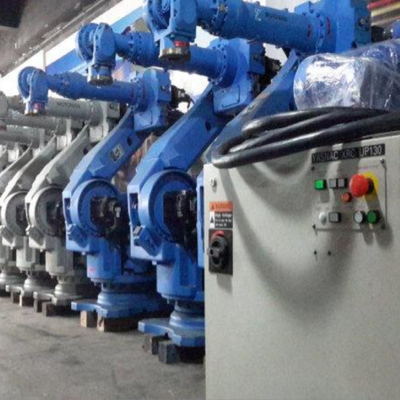 6 assi braccio robotico universale Yaskawa GP110 con CNGBS Robot Gripper per pallet handling robot