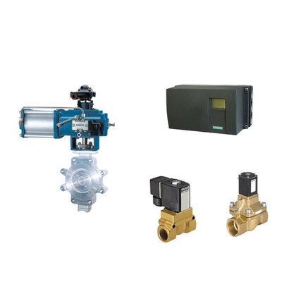 Valvola di posizionamento pneumatica di controllo Siemens SIPART PS2 e valvola solenoide a vaso