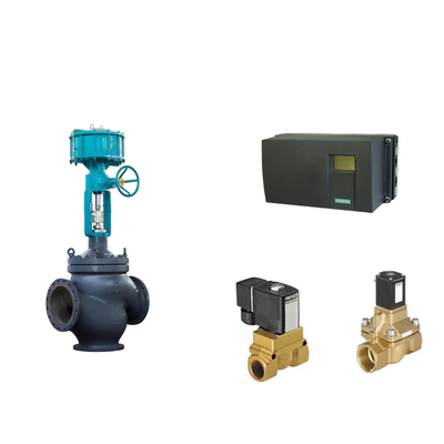 Valvola di posizionamento pneumatica di controllo Siemens SIPART PS2 e valvola solenoide a vaso