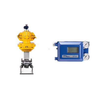 Valvola pneumatica con Spirax Sarco Smart Valve Positioner SP500 e EMERSON Limit Switch