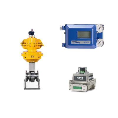 Valvola pneumatica con Spirax Sarco Smart Valve Positioner SP500 e EMERSON Limit Switch