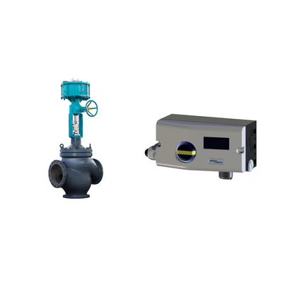 Valvola pneumatica con Spirax Sarco Smart Valve Positioner SP7-10-11 e Fisher 67CFR Filter Regulator