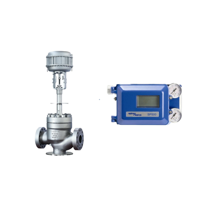 Famosa valvola pneumatica cinese con Spirax Sarco Smart Valve Positioner SP500 e Fisher 67CFR Filter Regulator