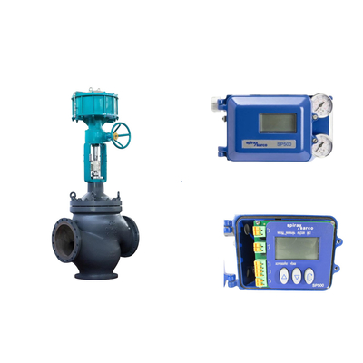 Famosa valvola pneumatica cinese con Spirax Sarco Smart Valve Positioner SP500 e Fisher 67CFR Filter Regulator