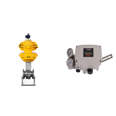 Valvola di controllo pneumatico con posizionatore di valvola intelligente originale rotor YT-2500 e valvole solenoidi a due vie EMERSON ASCO210