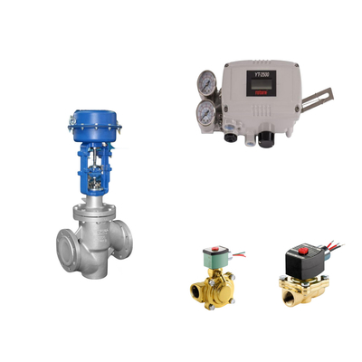 Valvola di controllo pneumatico con posizionatore di valvola intelligente originale rotor YT-2500 e valvole solenoidi a due vie EMERSON ASCO210
