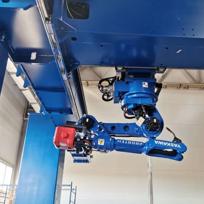 6 assi braccio robotico Yaskawa GP25-12 con CNGBS Robot Guide Rail per la manipolazione dell'automazione robot