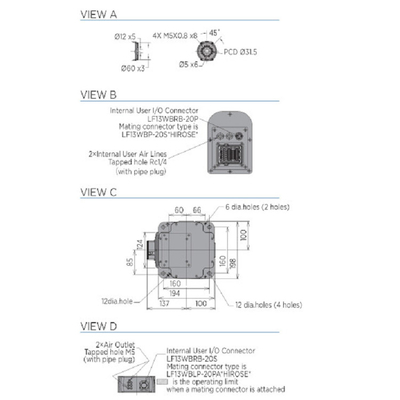 Robot di assemblaggio industriale GP8 con carico utile di 8 kg, braccio robotico come pick and place machine