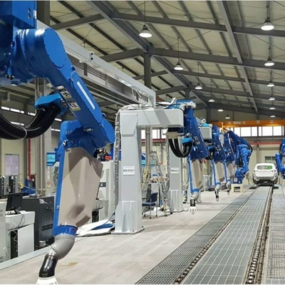 6 Assi Verniciatura Braccio Robotico Yaskawa MPX1950 Con CNGBS Robot Abbigliamento Per Robot Verniciatura Automatica