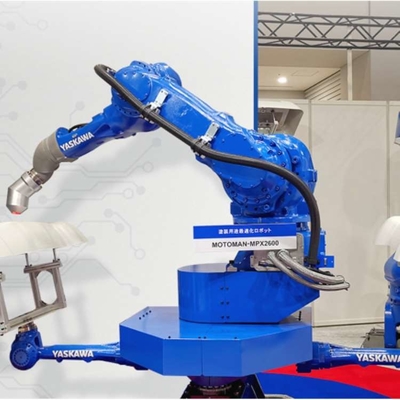 Verniciatura 6 Asse Braccio robotico Yaskawa MPX2600 Con CNGBS Stazione di pulizia delle armi Per Verniciare Robot
