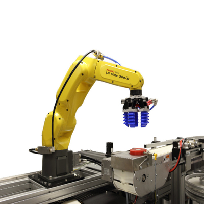 FANUC LR Mate 200iD 6 assi braccio robot industriale con presa CNGBS per l'assemblaggio del motore