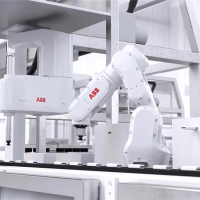 ABB IRB 1200 Braccio robotico industriale con pinza CNGBS come apparecchiatura per la movimentazione dei materiali CNC