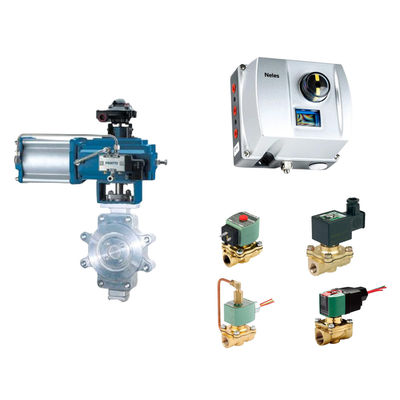 Valvola di controllo pneumatica cinese con Neles ND9000 posizionatore di valvola intelligente con valvola solenoide Asco