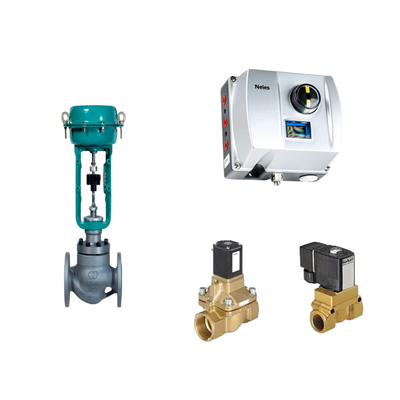 Valvola di controllo pneumatico cinese con Neles ND9000 Intelligent Valve Positioner e Burkert Solenoid Valve