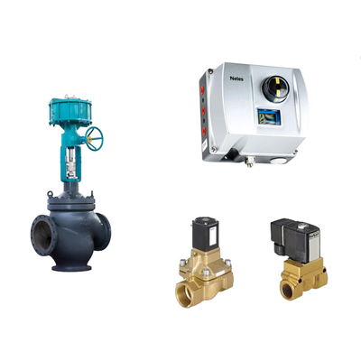 Valvola di controllo pneumatico cinese con Neles ND9000 Intelligent Valve Positioner e Burkert Solenoid Valve