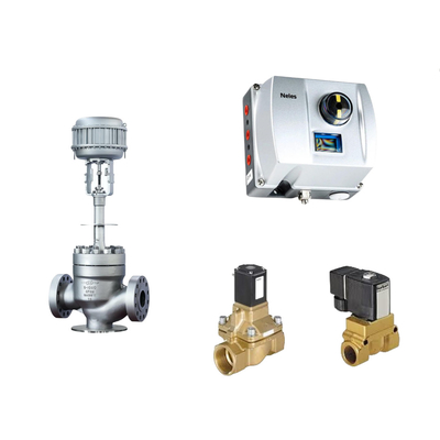 Valvola di controllo pneumatico cinese con Neles ND9000 Intelligent Valve Positioner e Burkert Solenoid Valve