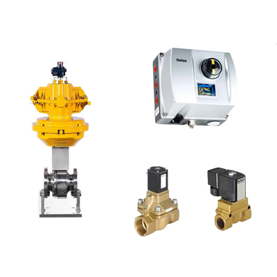 Valvola di controllo pneumatico cinese con Neles ND9000 Intelligent Valve Positioner e Burkert Solenoid Valve