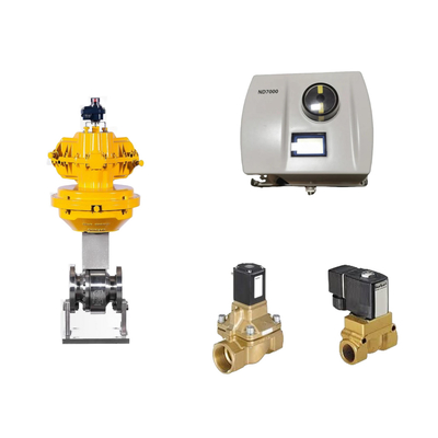Valvola di controllo pneumatico cinese con posizionatore di valvola Neles ND7000 e valvola solenoide Burkert