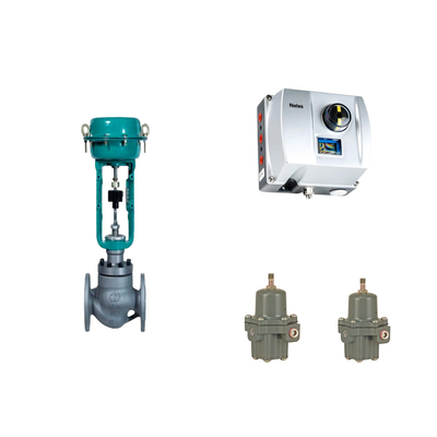 Valvola di controllo pneumatica cinese con Neles ND9000 posizionatore di valvola intelligente con Fisher 67CFR regolatore filtro