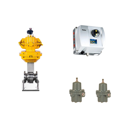 Valvola di controllo pneumatica cinese con Neles ND9000 posizionatore di valvola intelligente con Fisher 67CFR regolatore filtro