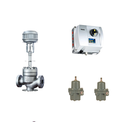 Valvola di controllo pneumatica cinese con Neles ND9000 posizionatore di valvola intelligente con Fisher 67CFR regolatore filtro