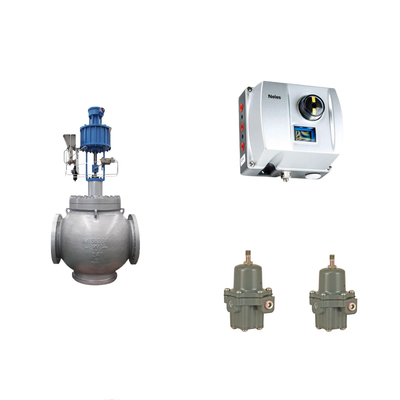 Valvola di controllo pneumatica cinese con Neles ND9000 posizionatore di valvola intelligente con Fisher 67CFR regolatore filtro