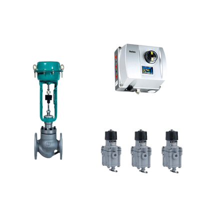 Valvola di controllo pneumatico cinese con Neles ND9000 posizionatore di valvola intelligente con Masoneilan 78-40 regolatore filtro