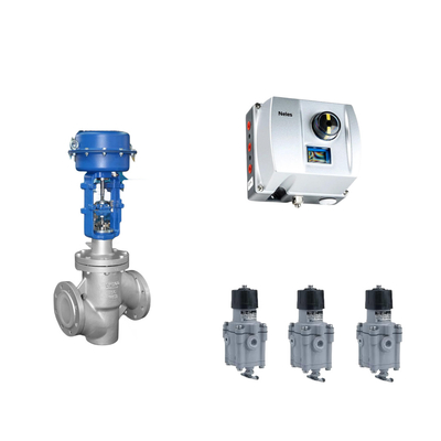 Valvola di controllo pneumatico cinese con Neles ND9000 posizionatore di valvola intelligente con Masoneilan 78-40 regolatore filtro