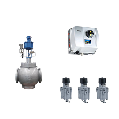 Valvola di controllo pneumatico cinese con Neles ND9000 posizionatore di valvola intelligente con Masoneilan 78-40 regolatore filtro