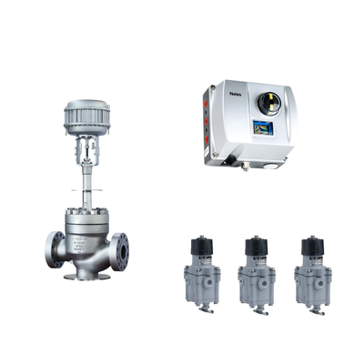 Valvola di controllo pneumatico cinese con Neles ND9000 posizionatore di valvola intelligente con Masoneilan 78-40 regolatore filtro