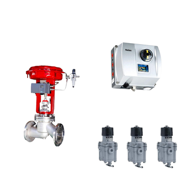 Valvola di controllo pneumatico cinese con Neles ND9000 posizionatore di valvola intelligente con Masoneilan 78-40 regolatore filtro