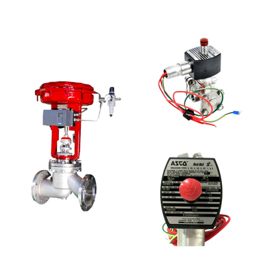 Valvola di controllo pneumatico cinese con Masoneilan SVI2-21123121 Valve Positioner E Valvola solenoide ASCO