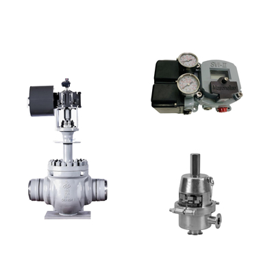 Valvola di controllo pneumatico cinese con Masoneilan SVI2-21113111 Valve Positioner e Fisher SR5 Valve di regolazione della pressione