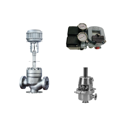 Valvola di controllo pneumatico cinese con Masoneilan SVI2-21113111 Valve Positioner e Fisher SR5 Valve di regolazione della pressione