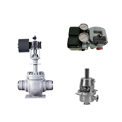 Valvola di controllo pneumatico cinese con Masoneilan SVI2-21113111 Valve Positioner e Fisher SR5 Valve di regolazione della pressione