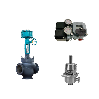 Valvola di controllo pneumatico cinese con Masoneilan SVI2-21113111 Valve Positioner e Fisher SR5 Valve di regolazione della pressione