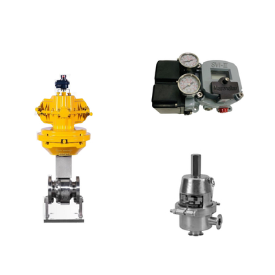 Valvola di controllo pneumatico cinese con Masoneilan SVI2-21113111 Valve Positioner e Fisher SR5 Valve di regolazione della pressione