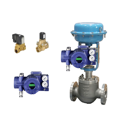 Valvo di controllo a sfera pneumatico e valvola solenoide Burkert