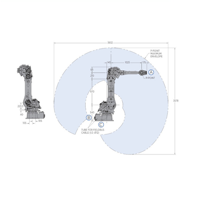YASKAWA GP50 Robot industriale carico utile da 50 kg come manipolatore automatico come braccio robot a 6 assi
